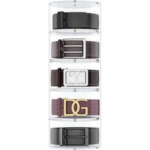NIUBEE Belt Organizer, Acrylic 5 Layers Belt Case Storage Holder and Display